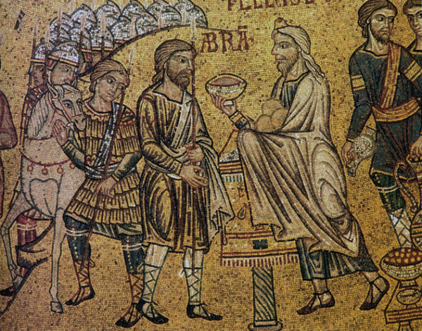 Malkitzedek’s Bringing of Wine & Bread to Avram