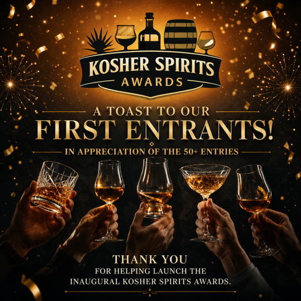 Inaugural Kosher Spirits Awards Draws Over 50 Entries in First Year